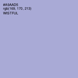 #A9AAD5 - Wistful Color Image