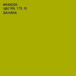 #A9AD00 - Sahara Color Image