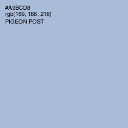 #A9BCD8 - Pigeon Post Color Image