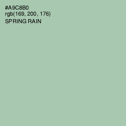 #A9C8B0 - Spring Rain Color Image