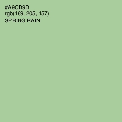 #A9CD9D - Spring Rain Color Image