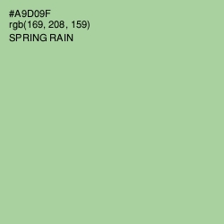 #A9D09F - Spring Rain Color Image