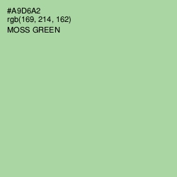 #A9D6A2 - Moss Green Color Image