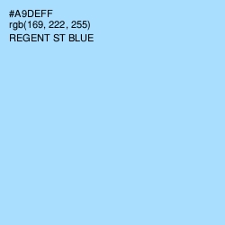 #A9DEFF - Regent St Blue Color Image