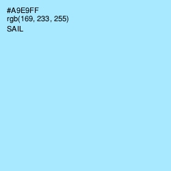 #A9E9FF - Sail Color Image