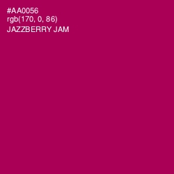 #AA0056 - Jazzberry Jam Color Image