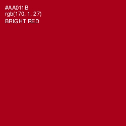 #AA011B - Bright Red Color Image