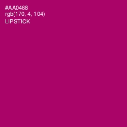 #AA0468 - Lipstick Color Image