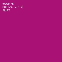 #AA1175 - Flirt Color Image