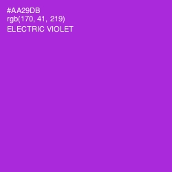 #AA29DB - Electric Violet Color Image