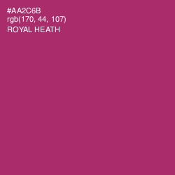 #AA2C6B - Royal Heath Color Image