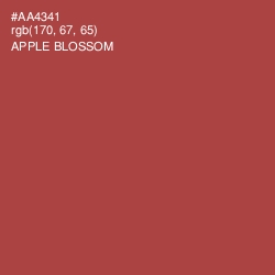 #AA4341 - Apple Blossom Color Image