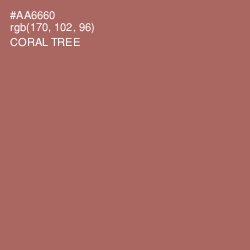 #AA6660 - Coral Tree Color Image
