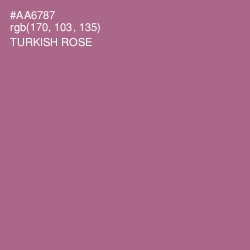 #AA6787 - Turkish Rose Color Image