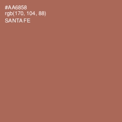 #AA6858 - Santa Fe Color Image
