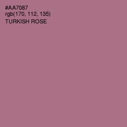 #AA7087 - Turkish Rose Color Image