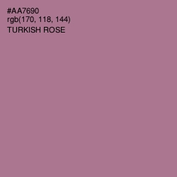 #AA7690 - Turkish Rose Color Image