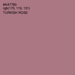 #AA7783 - Turkish Rose Color Image