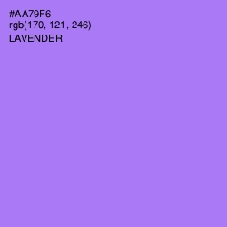 #AA79F6 - Lavender Color Image