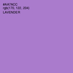 #AA7ACC - Lavender Color Image