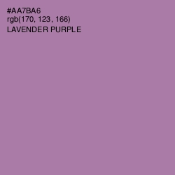 #AA7BA6 - Lavender Purple Color Image