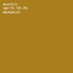 #AA7D1D - Mandalay Color Image