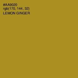 #AA9020 - Lemon Ginger Color Image