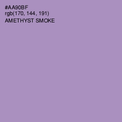 #AA90BF - Amethyst Smoke Color Image