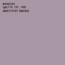 #AA97A5 - Amethyst Smoke Color Image