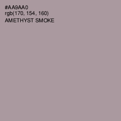 #AA9AA0 - Amethyst Smoke Color Image