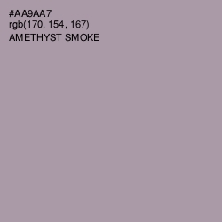 #AA9AA7 - Amethyst Smoke Color Image