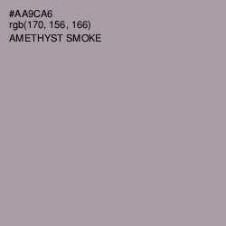 #AA9CA6 - Amethyst Smoke Color Image