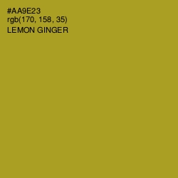 #AA9E23 - Lemon Ginger Color Image