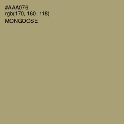 #AAA076 - Mongoose Color Image