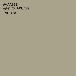#AAA38B - Tallow Color Image