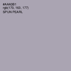#AAA3B1 - Spun Pearl Color Image