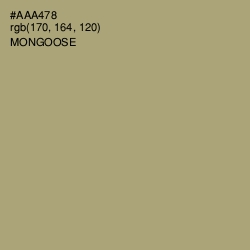 #AAA478 - Mongoose Color Image