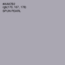#AAA7B2 - Spun Pearl Color Image