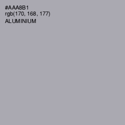 #AAA8B1 - Aluminium Color Image