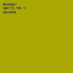 #AAA901 - Sahara Color Image