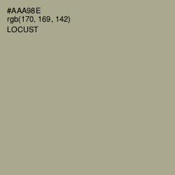 #AAA98E - Locust Color Image