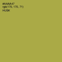 #AAAA47 - Husk Color Image