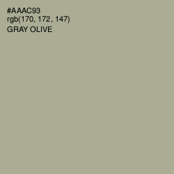 #AAAC93 - Gray Olive Color Image