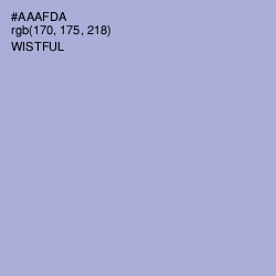 #AAAFDA - Wistful Color Image