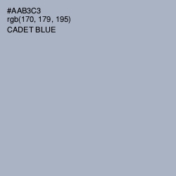 #AAB3C3 - Cadet Blue Color Image