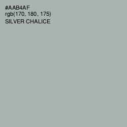 #AAB4AF - Silver Chalice Color Image