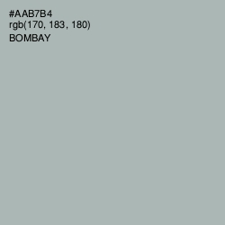 #AAB7B4 - Bombay Color Image