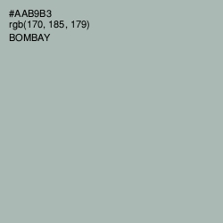 #AAB9B3 - Bombay Color Image