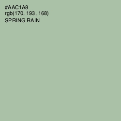 #AAC1A8 - Spring Rain Color Image