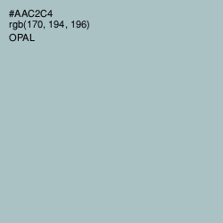 #AAC2C4 - Opal Color Image